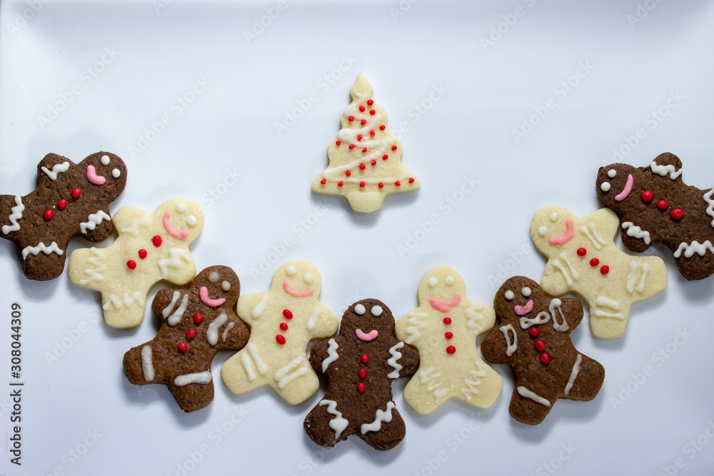 Bright and beautiful cookies for Christmas, New Year.