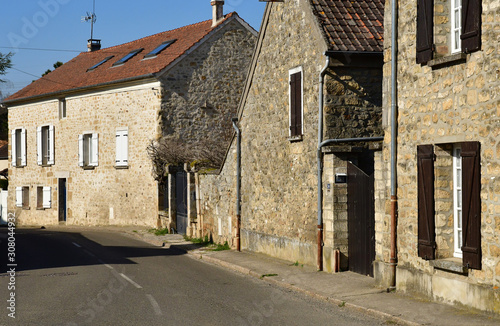 Sagy; France - march 22 2019 : the village photo