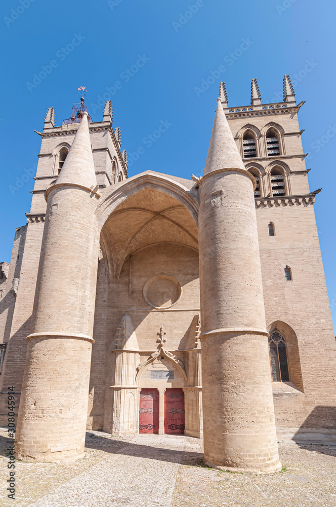 Cathédrale de Montpellier, Hérault, France.