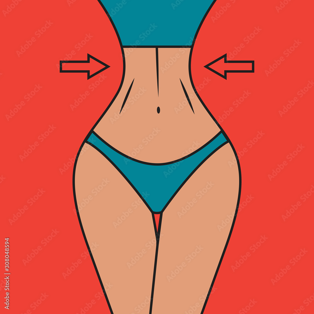 Slim waist with arrows Slim waist with arrows
