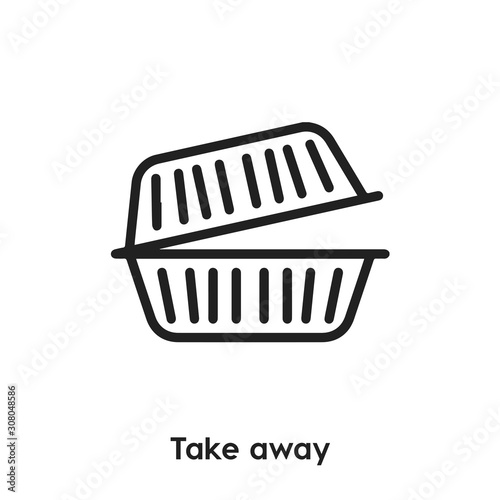 takeaway food icon vector. Eatery icon vector symbol illustration. Modern simple vector icon for your design. takeaway food icon vector	