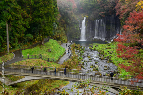 Fuji Mountain and Shiraito Fall at Fujinomiya, photo