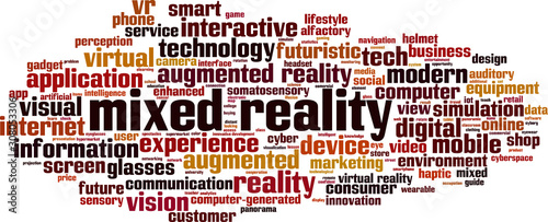 Mixed reality word cloud
