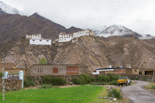 Ladakh, India - Jul 14 2019 - Nyoma Monastery (Nyoma Gompa) in Nyoma, Ladakh, Jammu and Kashmir, India. photo