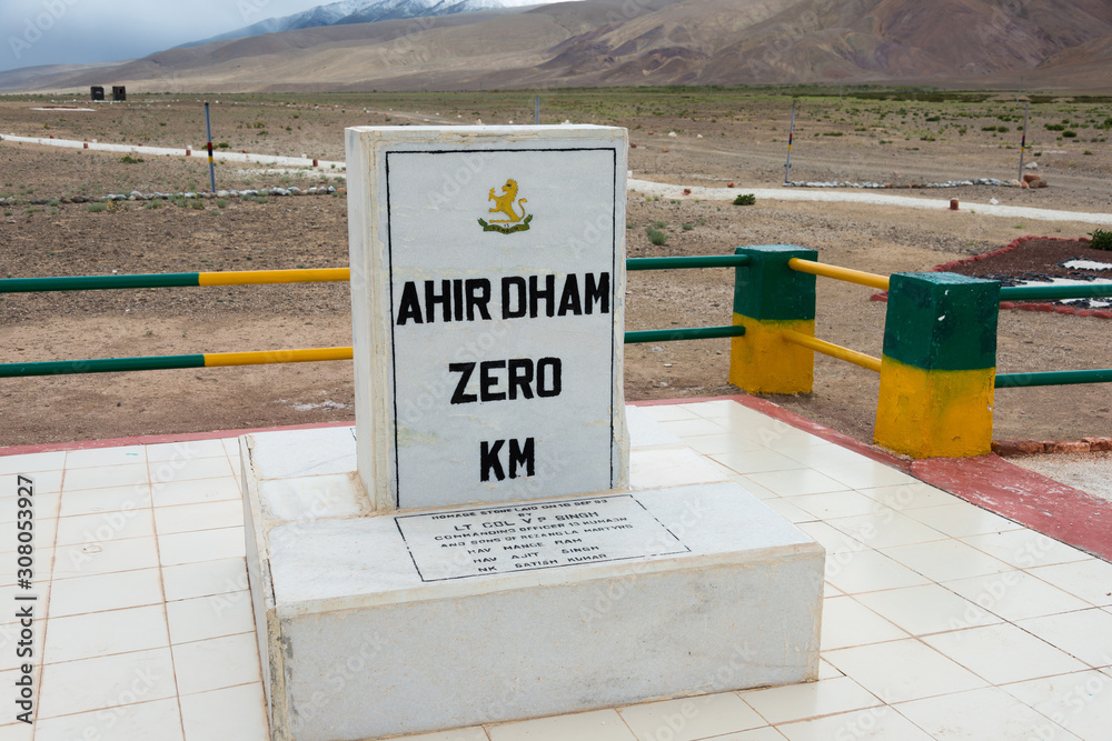 Ladakh, India - Jul 14 2019 - Rezang La War Memorial in Ladakh, India ...