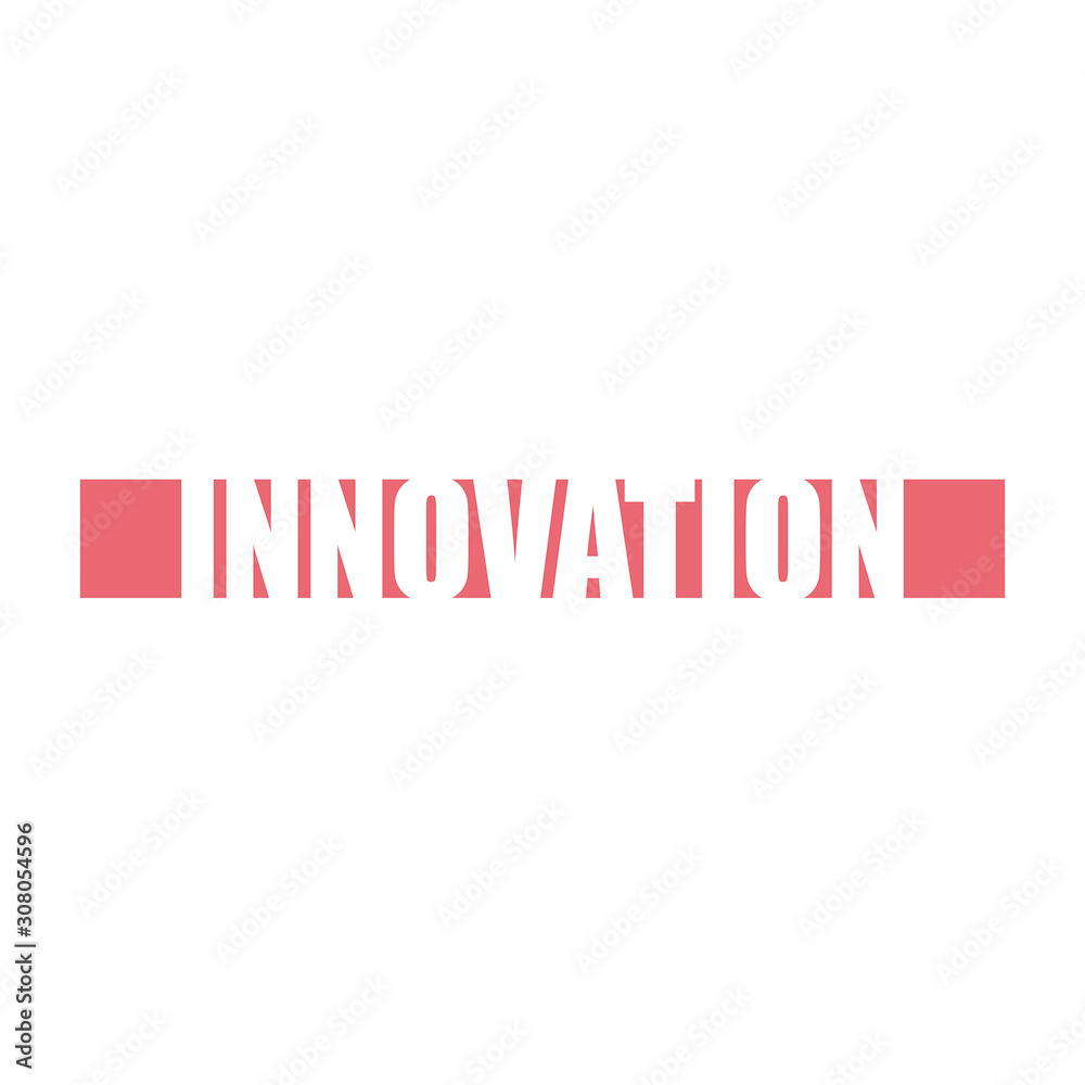 red vector banner innovation