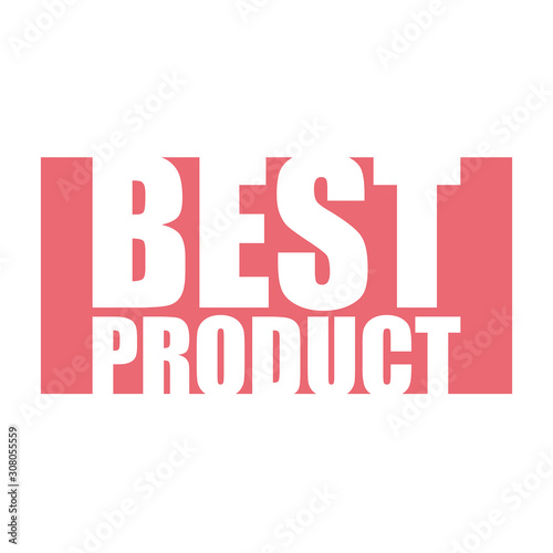 red vector banner best product