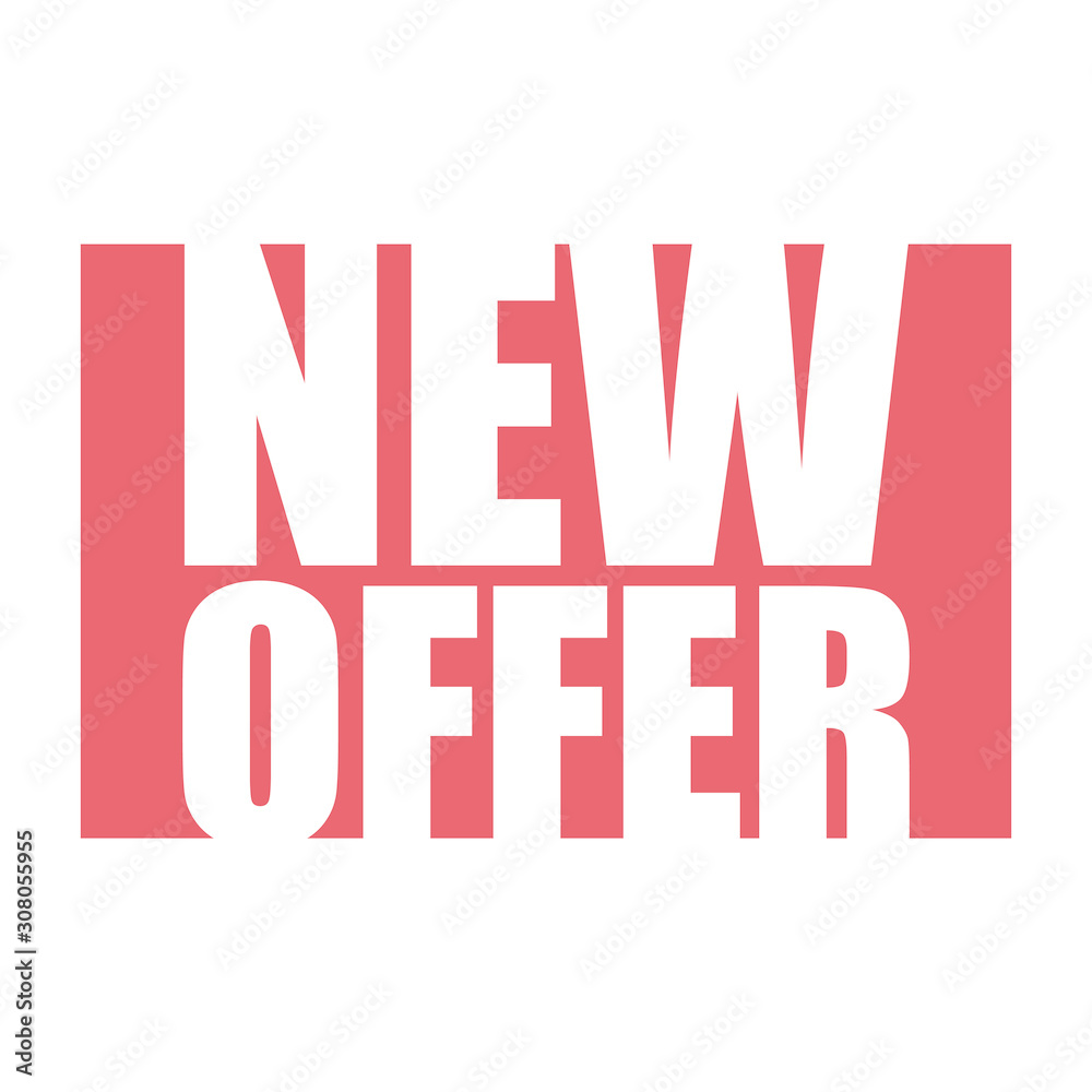 red vector banner new offer red vector banner new offer