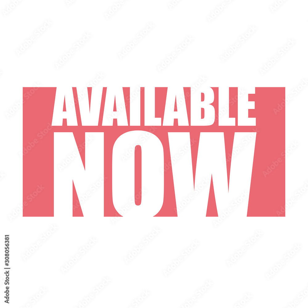 red vector banner available now red vector banner available now