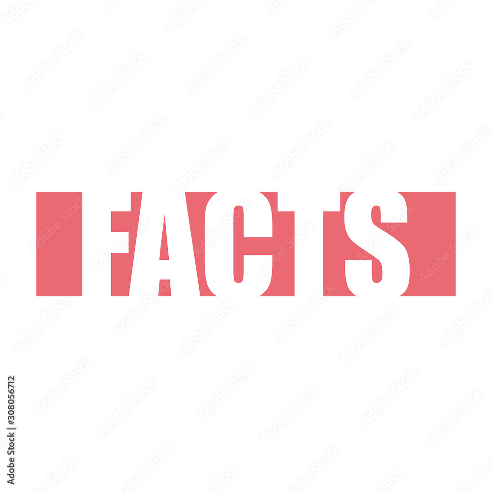 red vector banner facts red vector banner facts