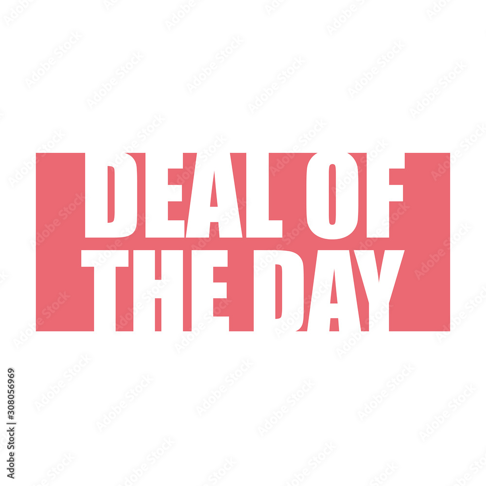 red vector banner deal of the day red vector banner deal of the day
