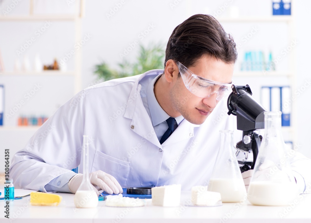 Food scientist testing new stuff in the lab Food scientist testing new stuff in the lab