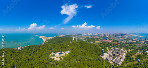 Panorama of Guantouling National Forest Park in Guangbei Hai City, China photo