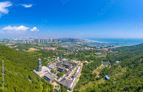 Panorama of Guantouling National Forest Park in Guangbei Hai City, China