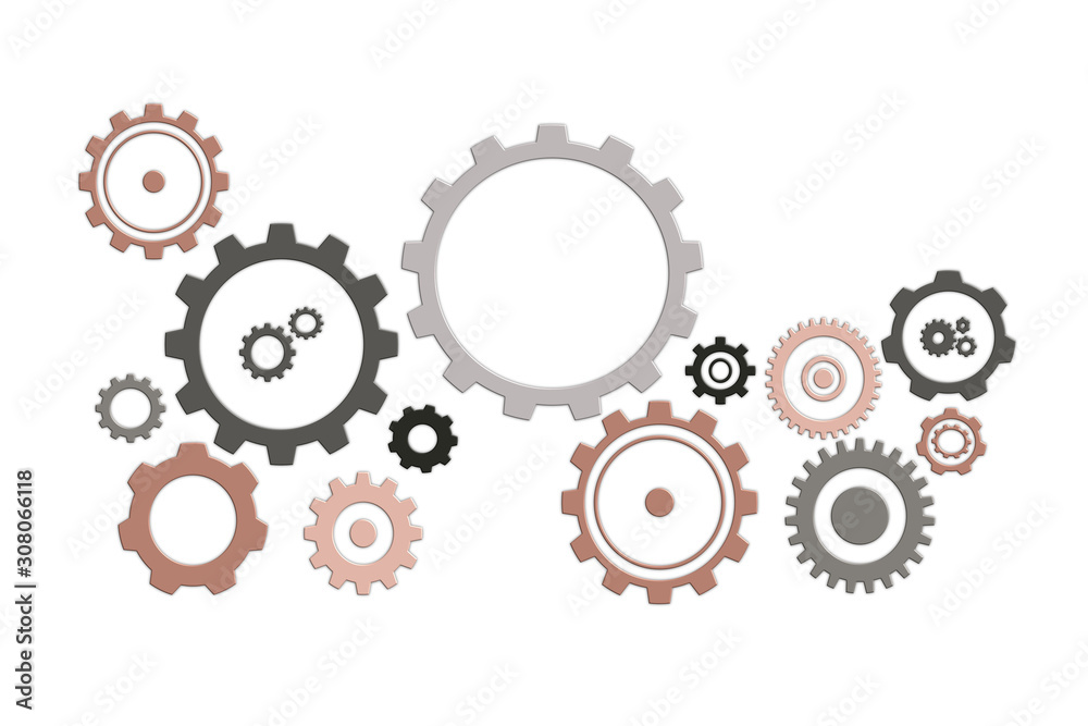 graphic design gear isolate on background ,abstract technology background graphic design gear isolate on background ,abstract technology background