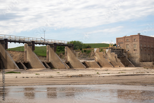 May 26, 2019 Spencer Dam Nebraska after the dam broke Boyd County and Holt County by 281 highway near Spencer Nebraska 