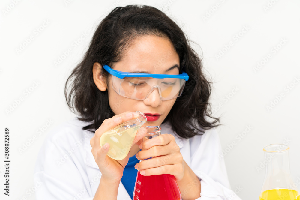 Young scientific asian girl Young scientific asian girl