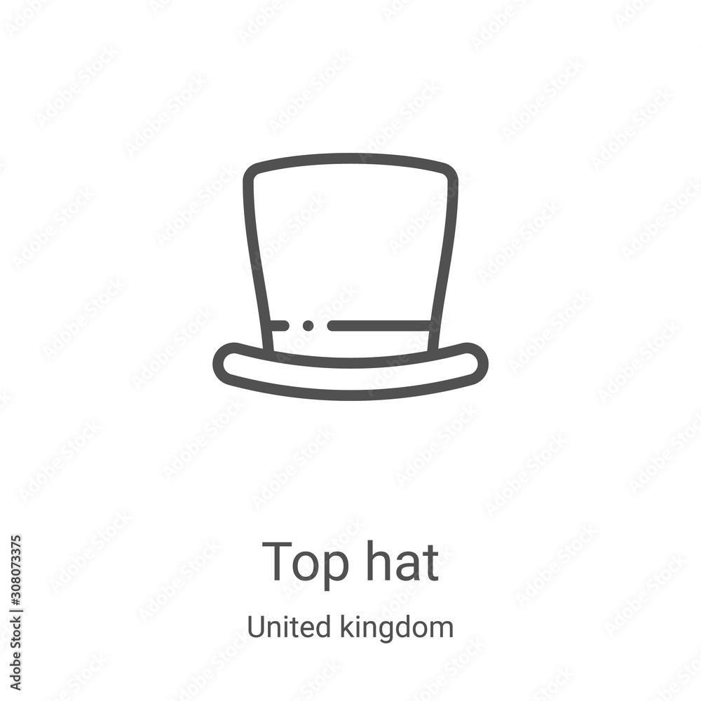 Top cheap hat outline