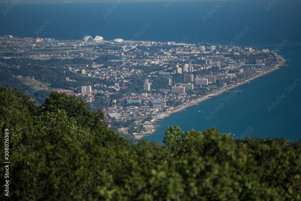 Sochi, view from mount Akhun