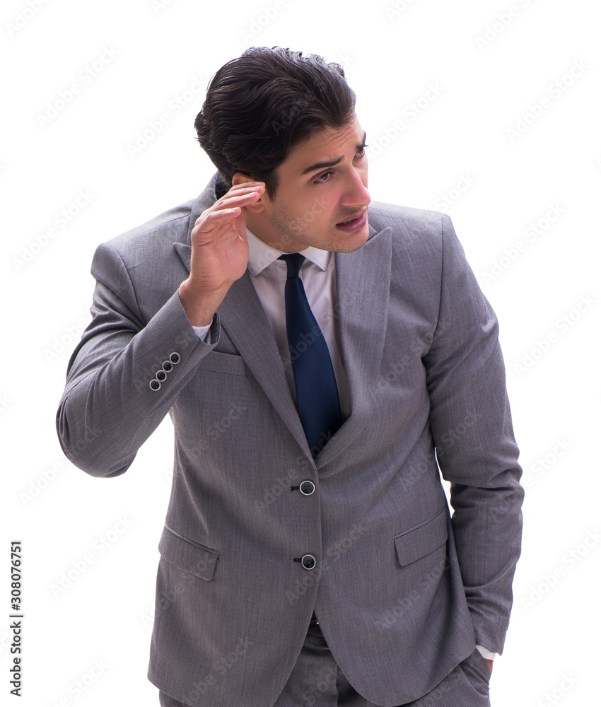 The businessman isolated on the white background The businessman isolated on the white background