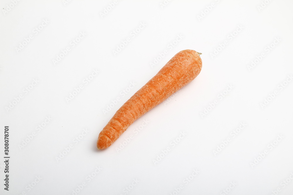 Fresh carrots isolated on white background. Close up of Carrots. Fresh carrots isolated on white background. Close up of Carrots.