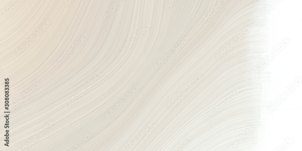 Obraz premium abstract waves design with light gray, white smoke and antique white color