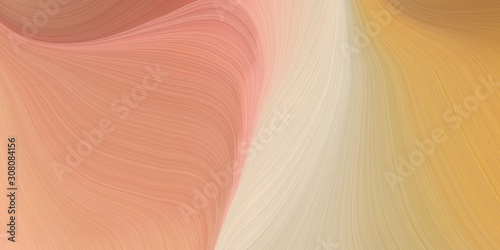curvy background design with dark salmon, wheat and burly wood color