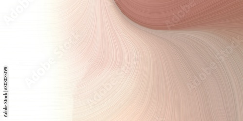 smooth swirl waves background design with pastel gray, tan and indian red color