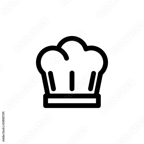 chef hat vector icon