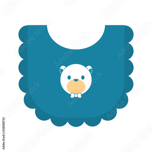 baby bib accessory isolated icon