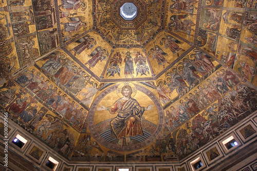 Florence. Mosaic of the Baptistery of Saint John