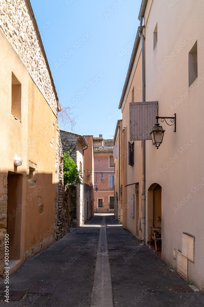 Cavaillon traditional small alley house building in Provence France