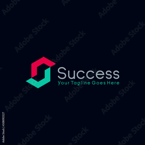 monogram / initial S. letter S logo design vector. with geometric concept. company, corporate, business logo vector