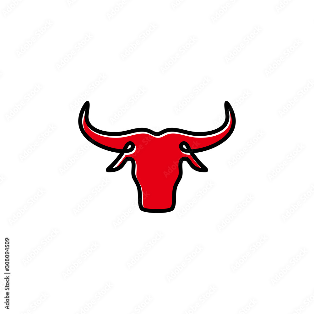 simple minimalist monoline, outline, line art bull, cow, buffalo logo design vector template illustration. animal wildlife symbol icon simple minimalist monoline, outline, line art bull, cow, buffalo logo design vector template illustration. animal wildlife symbol icon