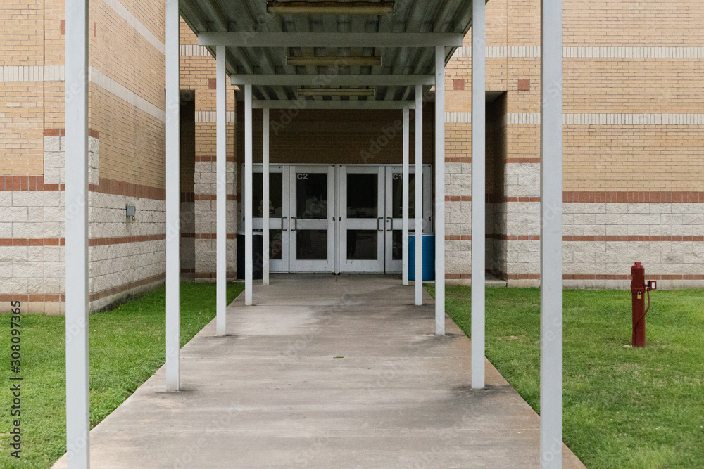 Entrance to a K-12 school
