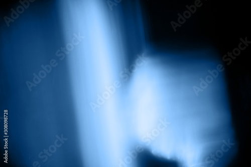 Blurry blue fire and flames.