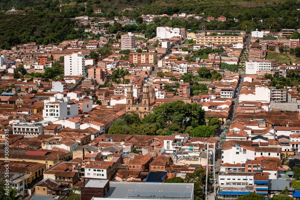 Fototapeta premium Sangil Santander, municipio cerca a la ciudad de Bucaramanga Colombia