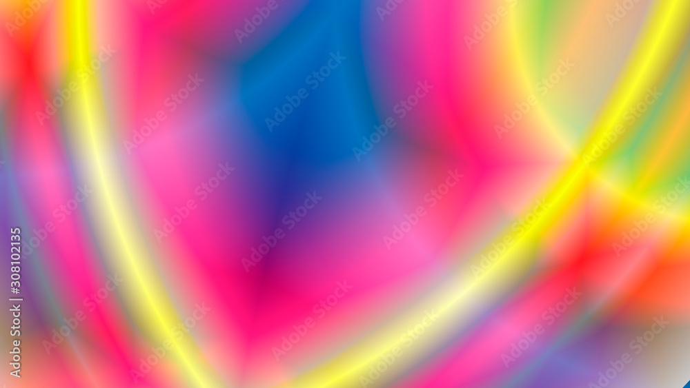 Obraz premium Neon light. Kaleidoscope. Abstract glowing different colors background.