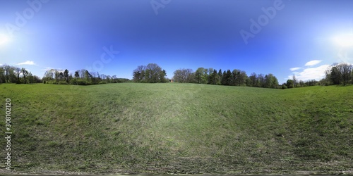 Fototapeta Naklejka Na Ścianę i Meble -  Spring landscape HDRI Panorama