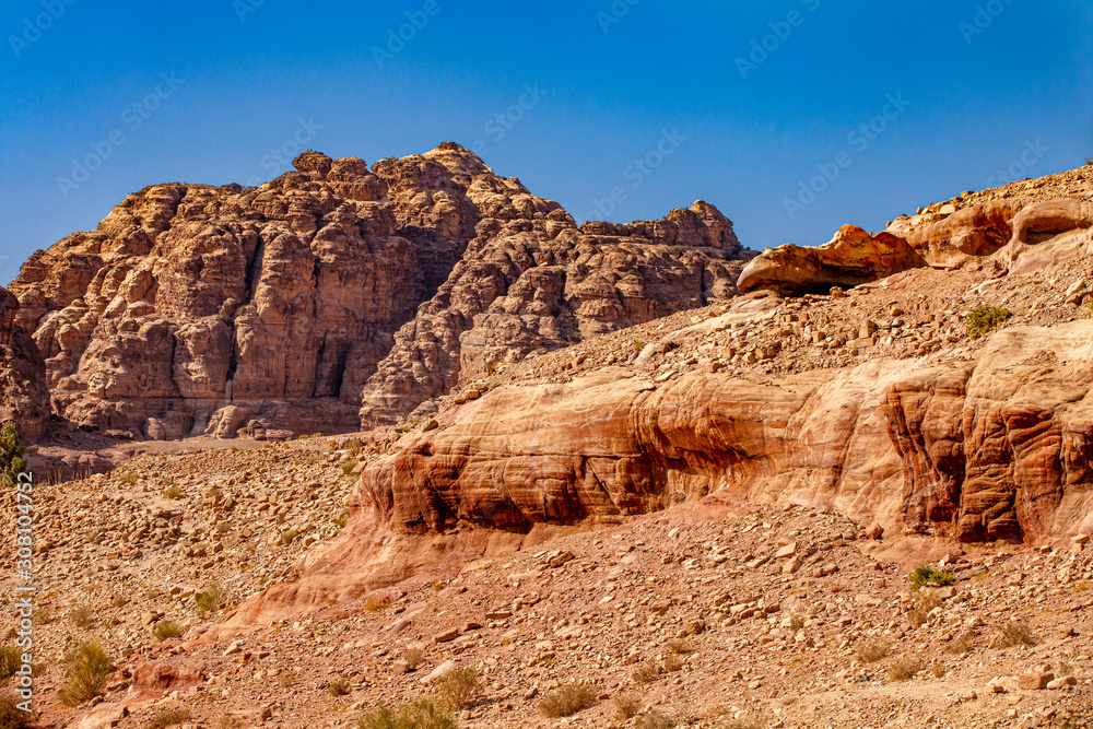 Mountains around Petra valley. Jordan, Petra