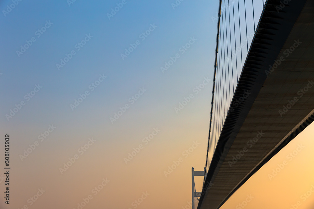 Fototapeta premium bridge at sunset