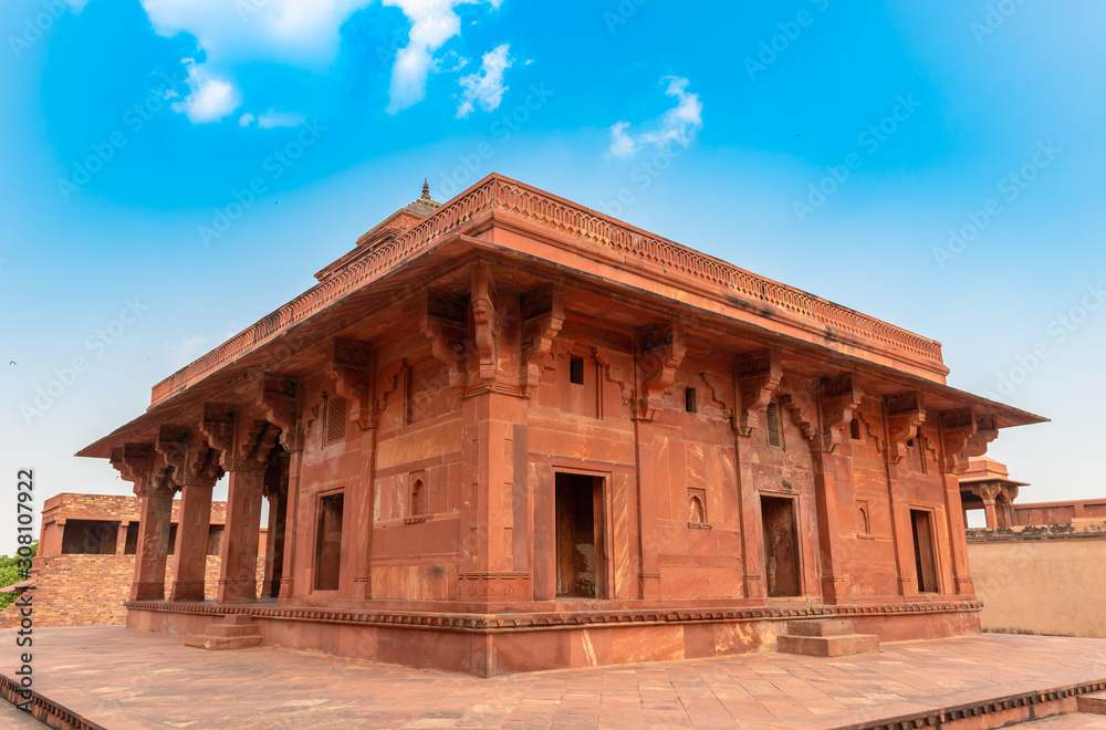 Mariam-uz-Zamani House at Fatehpur Sikri ,a town in the Agra District of Uttar Pradesh, India.
