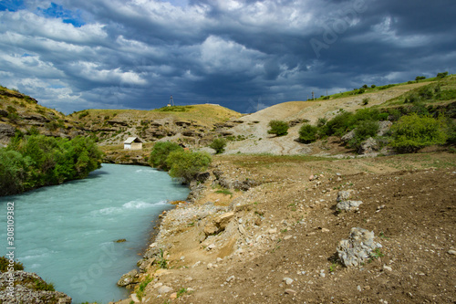 river in the mountains