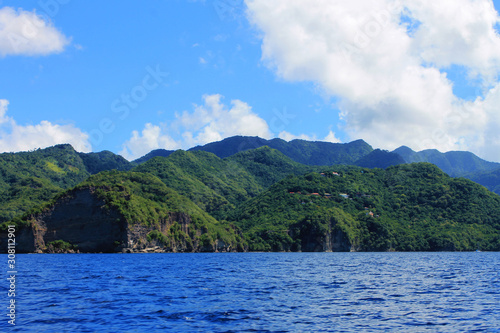 View of the coastline, St. Lucia, West Indies