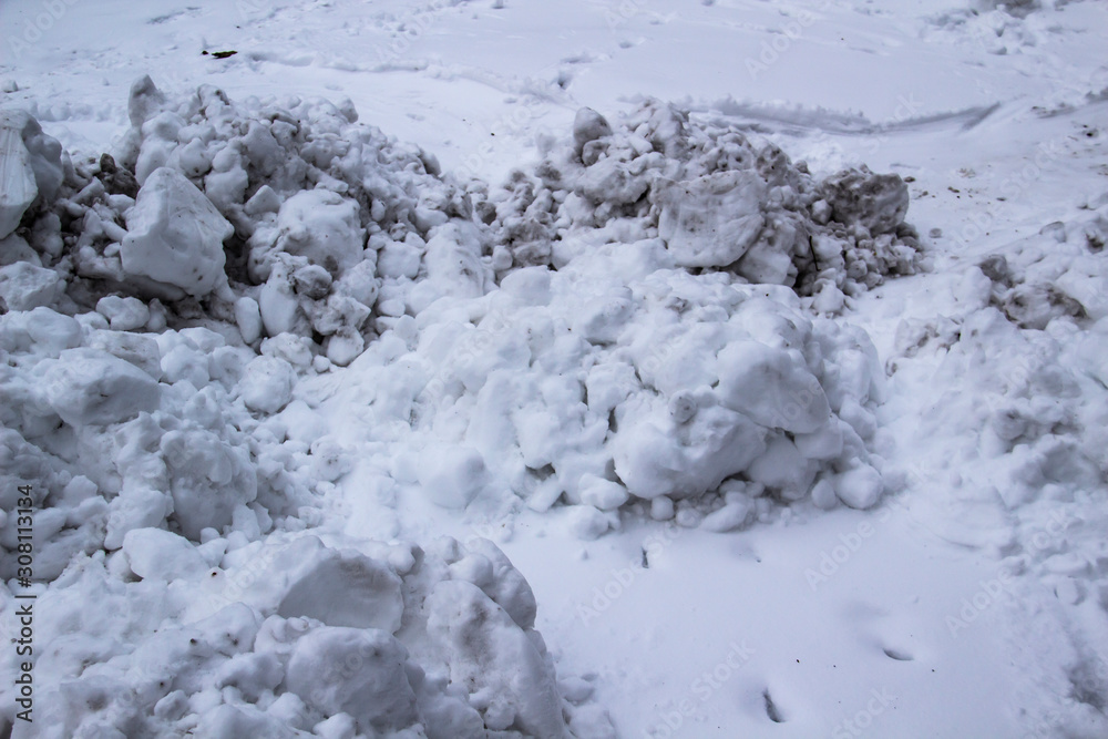 A winter background with Piles of dirty snow. Texture of dirty snow. Winter stock photo of piles of snow. A winter background with Piles of dirty snow. Texture of dirty snow. Winter stock photo of piles of snow.