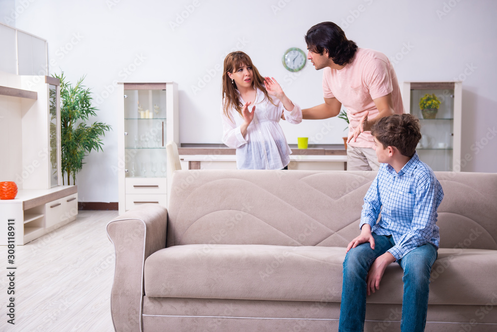 Family conflict with husband and wife and child Family conflict with husband and wife and child