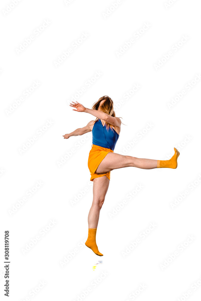 Performer is doing breakdance Performer is doing breakdance