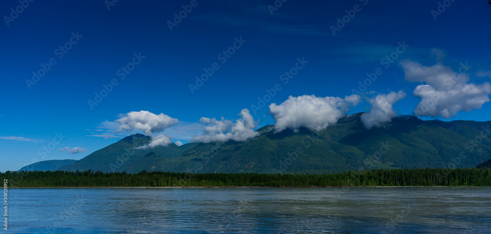 clouds over mountain