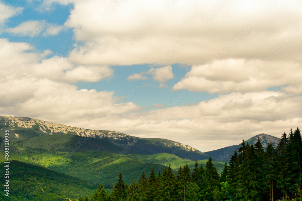 Panorama of the Carpathian Mountains Panorama of the Carpathian Mountains