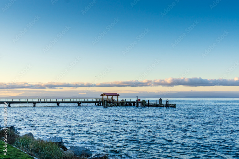 pier at sunrise